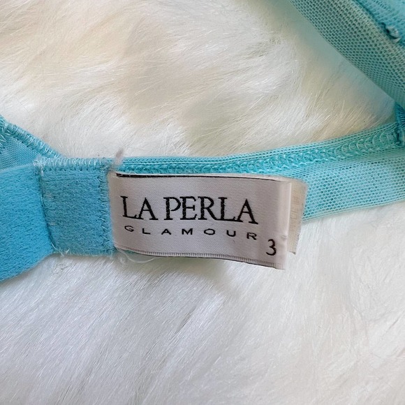 La Perla Blue Lace Bra - Size 36D - Picture 4 of 5